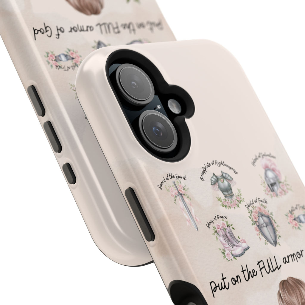 Armor of God (brown hair) phone case