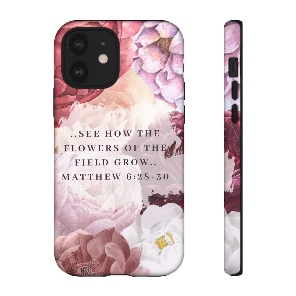 Matthew 6:28 Floral Samsung/Android Phone Case