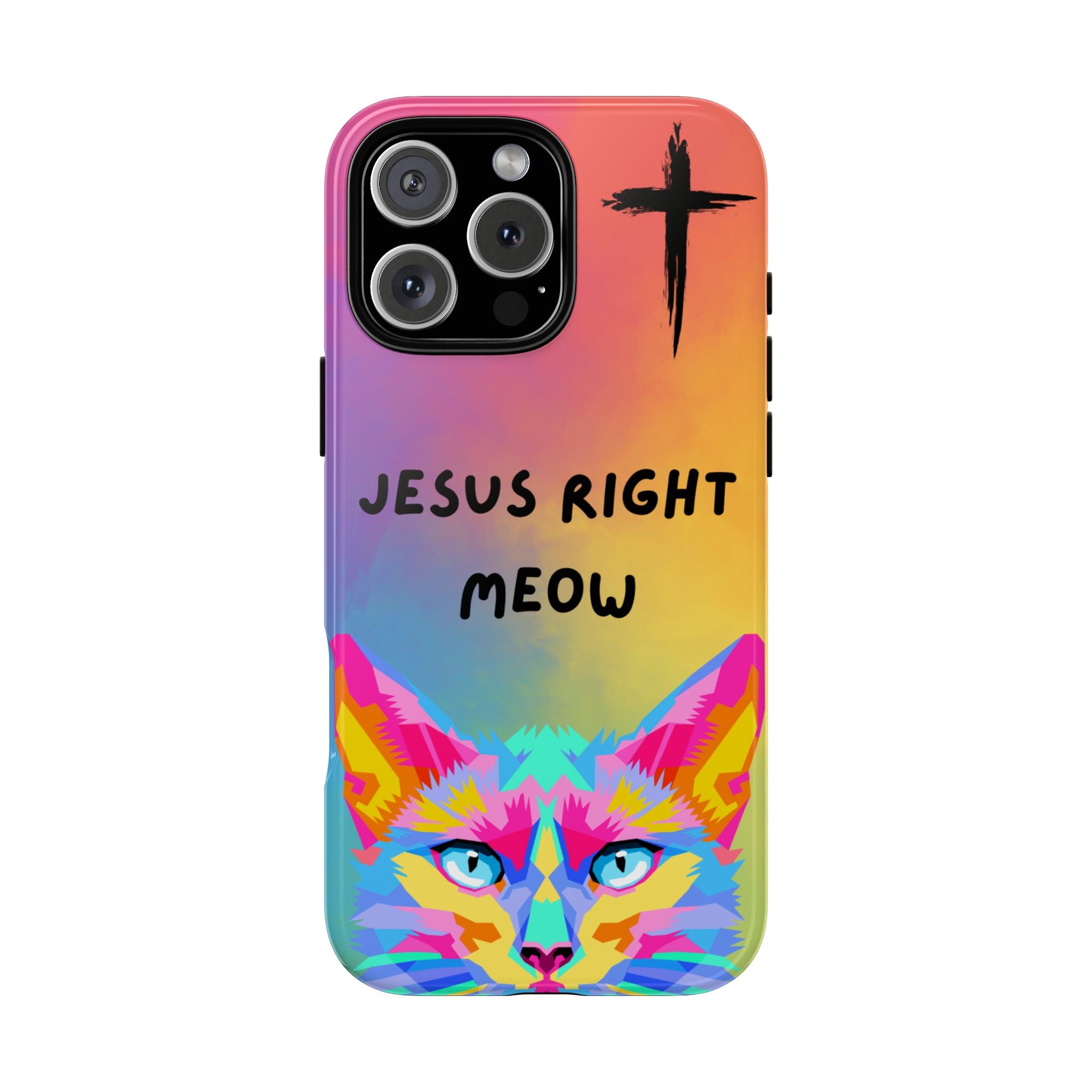 Jesus Right Meow Non MagSafe Phone Case