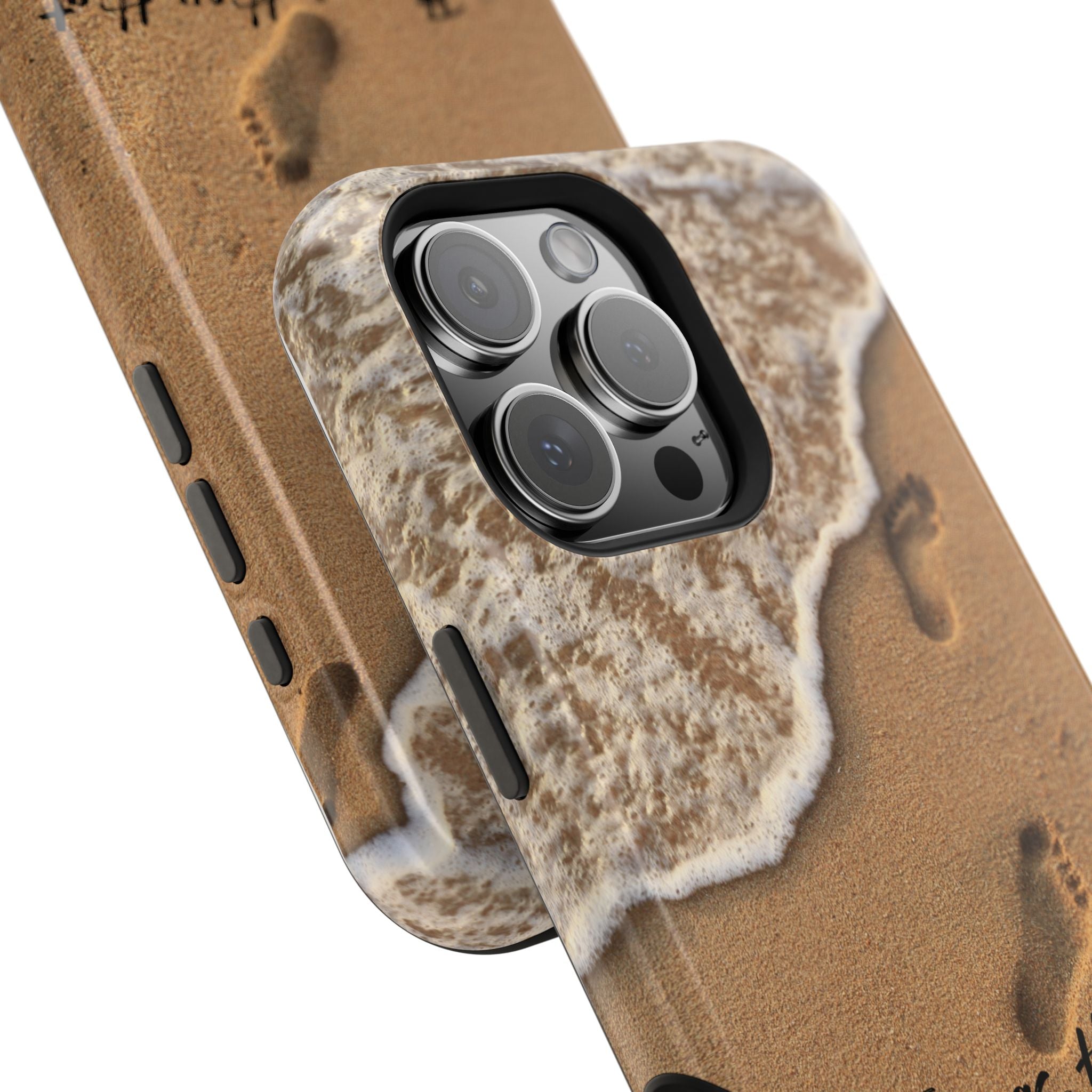 Footprints in the sand MagSafe Phone Case