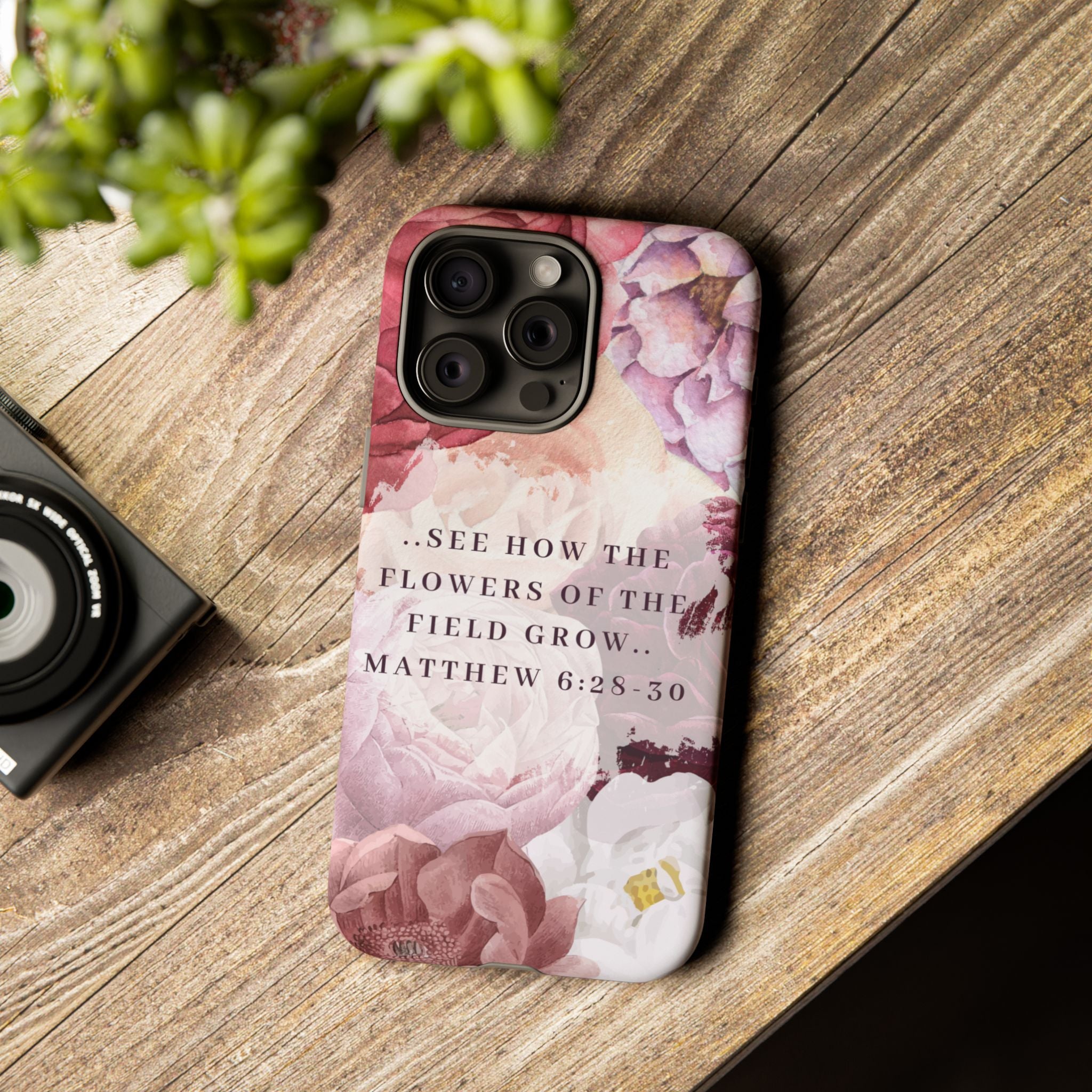 Matthew 6:28 Floral Samsung/Android Phone Case