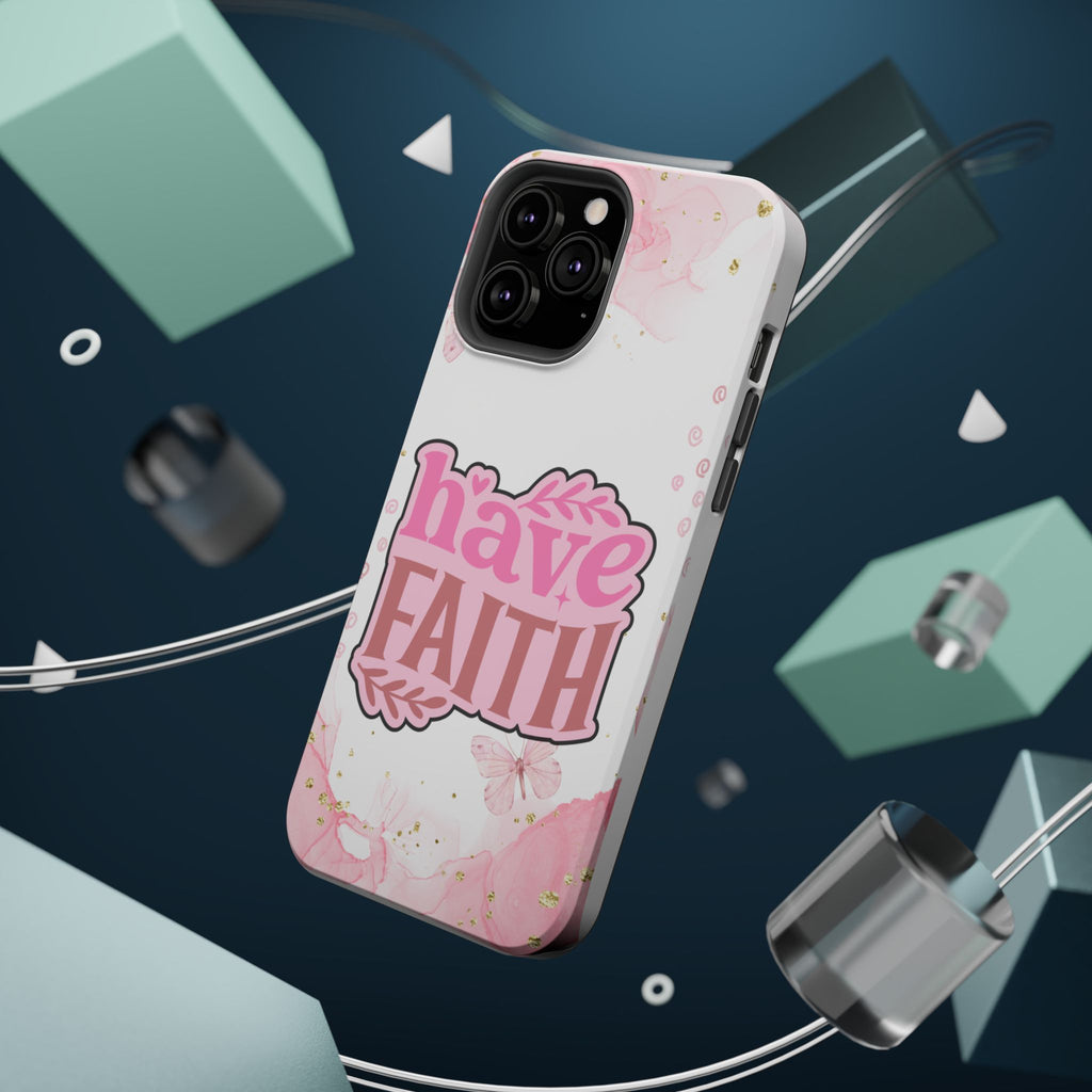 Have Faith Pink Butterfly Phone Case