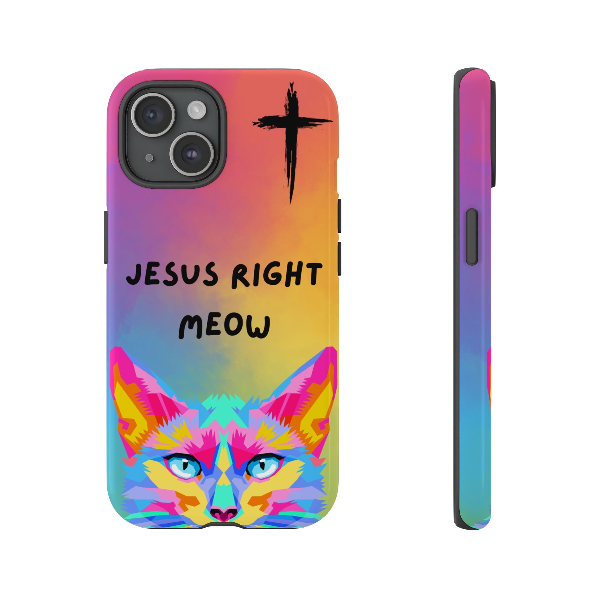 Jesus Right Meow Non MagSafe Phone Case