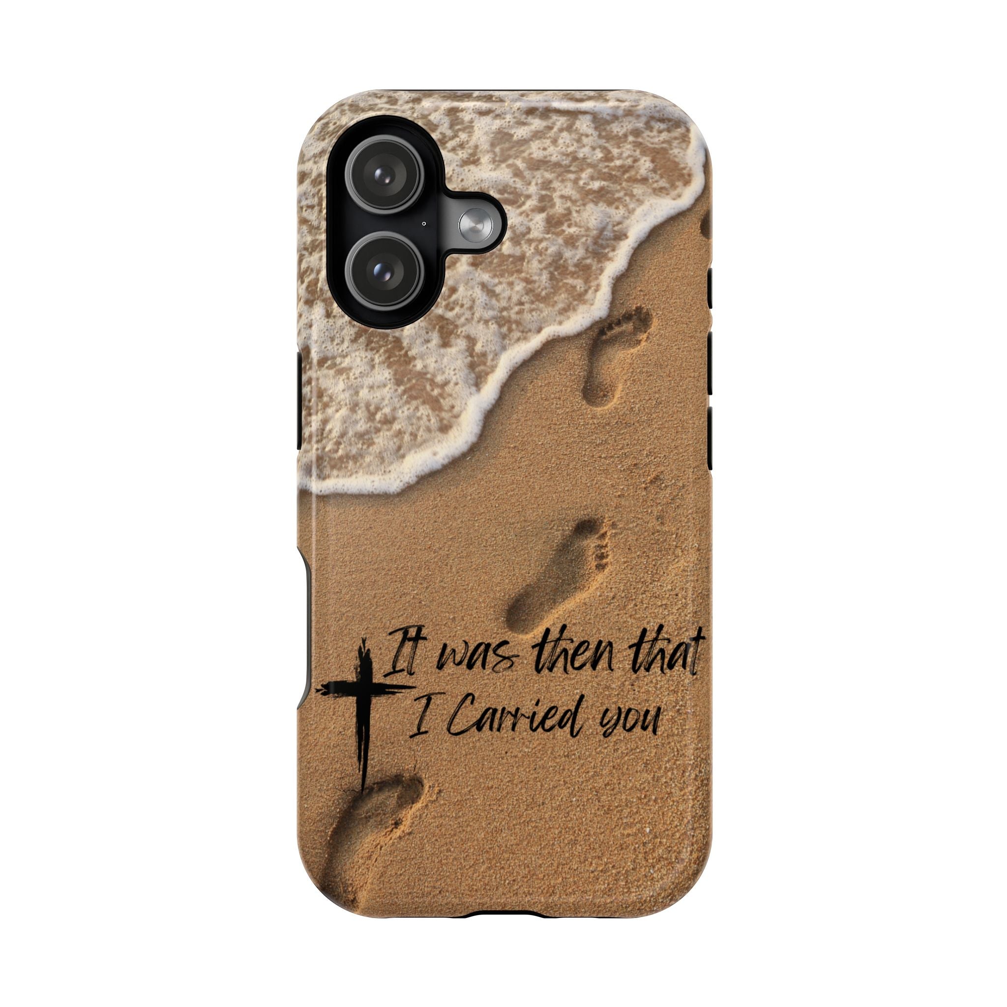 Footprints in the sand MagSafe Phone Case
