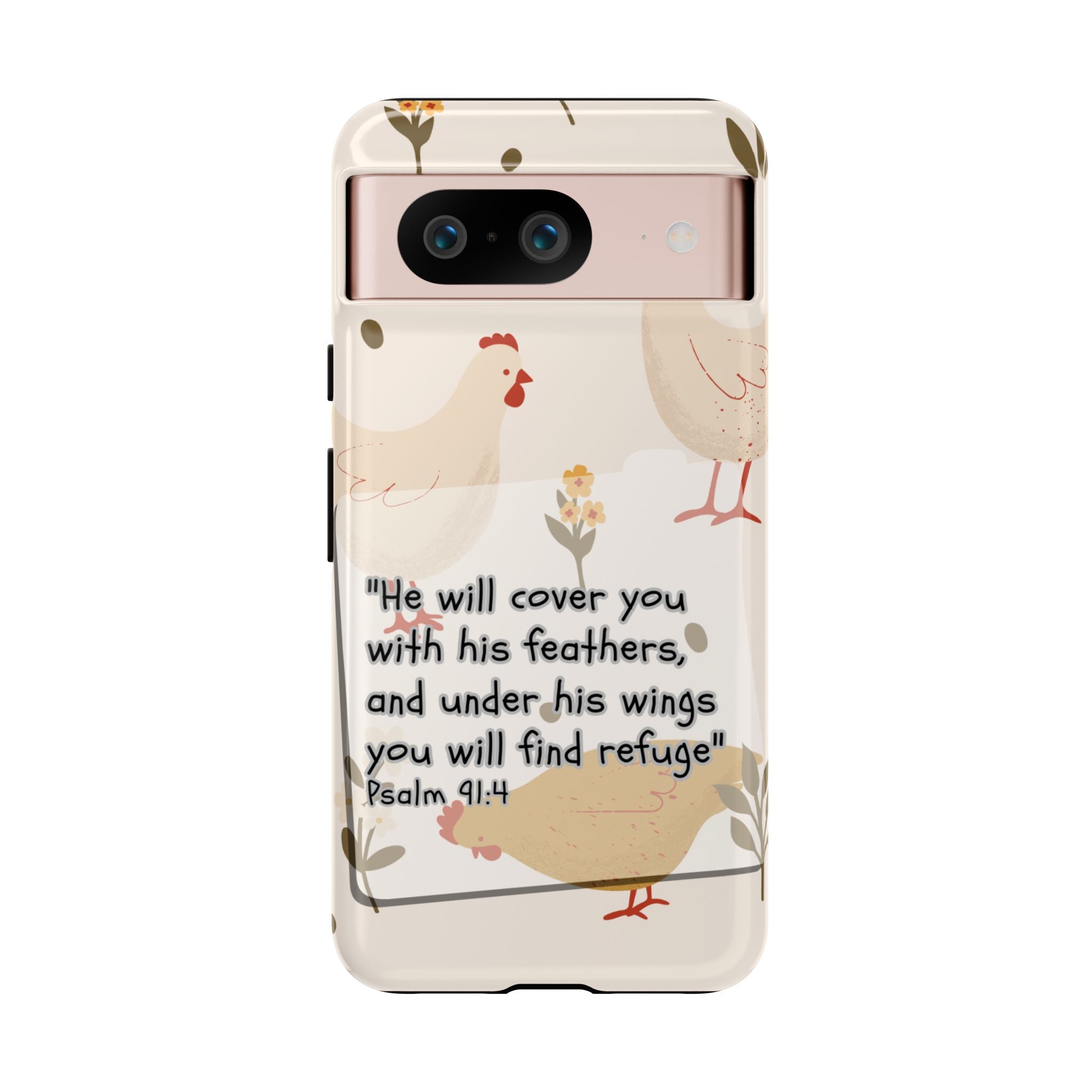 Psalm 91:4 Chicken Phone Case