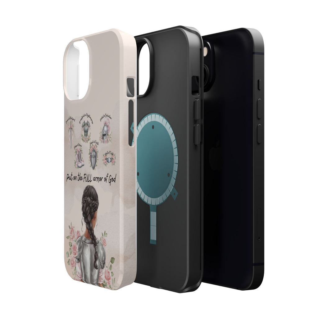 Armor of God (Dark haired woman) phone case