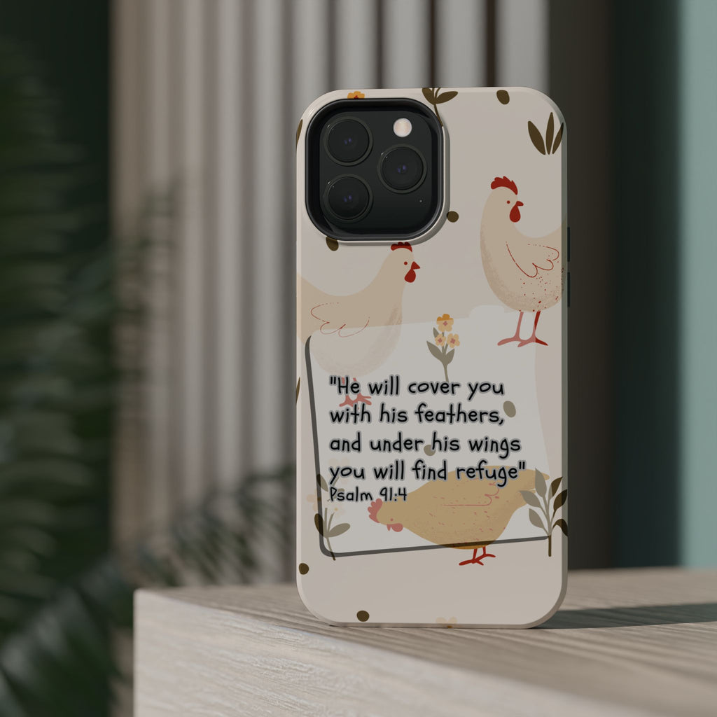 Psalm 91:4 Chicken Phone Case