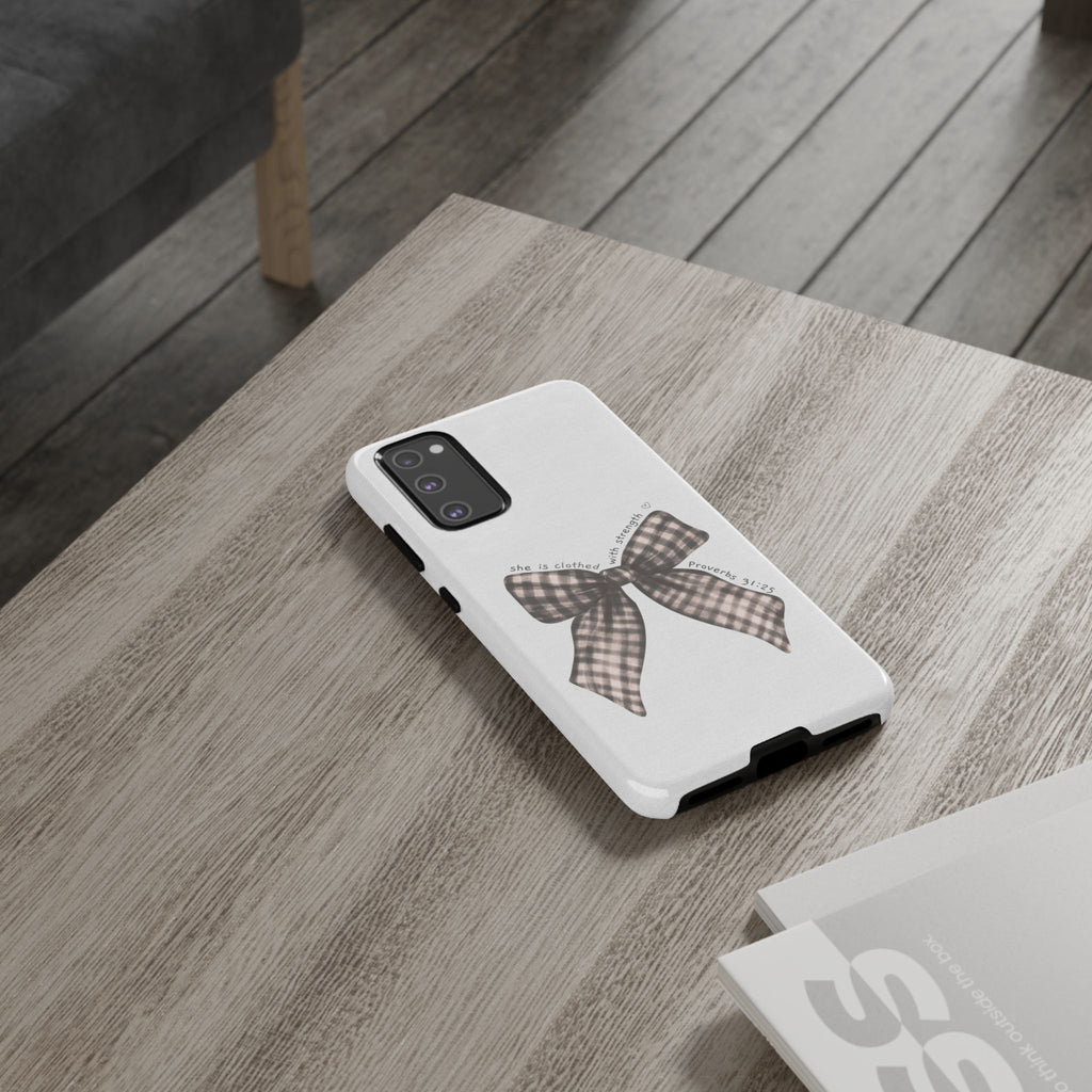 Proverbs 31 Rustic Bow Non MagSafe Phone Case