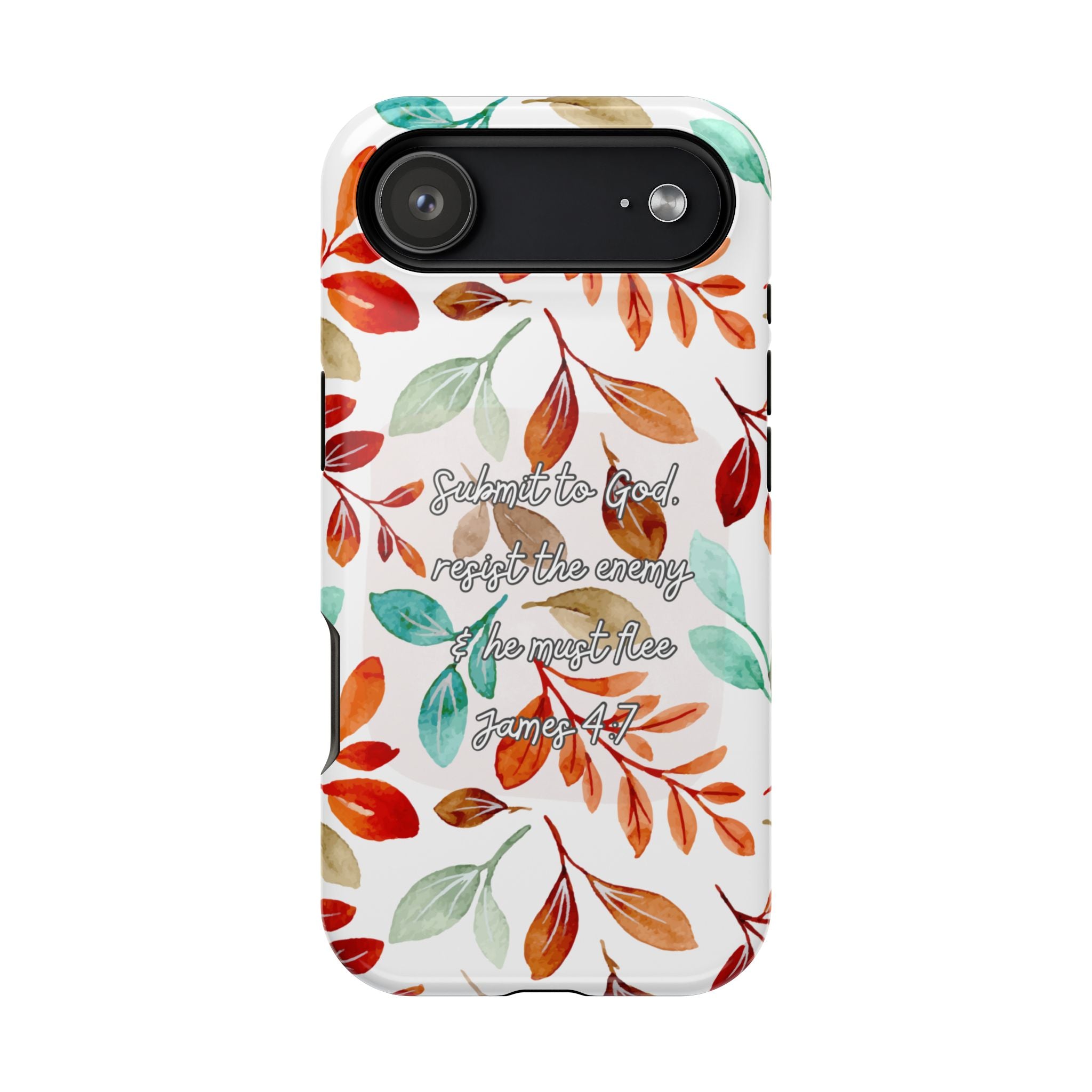 Submit to God Fall floral phone case