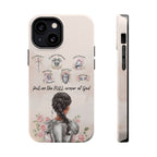 Armor of God (Dark haired woman) phone case