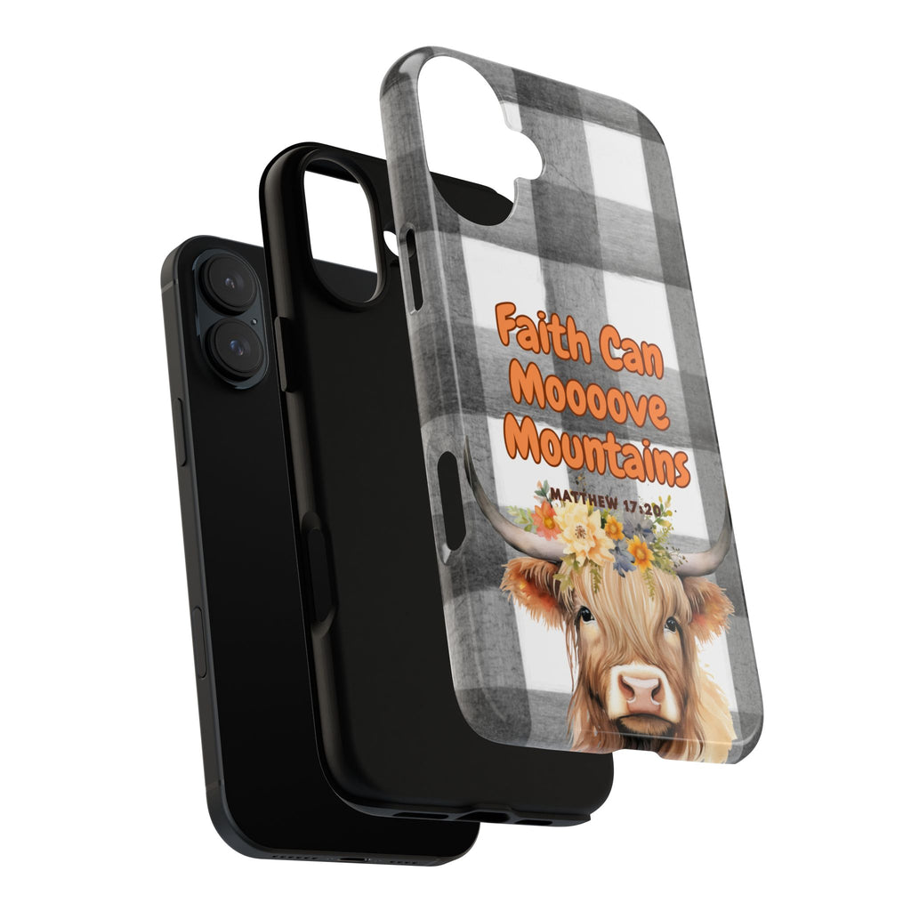 Faith Can Mooooove Mountains Phone Case