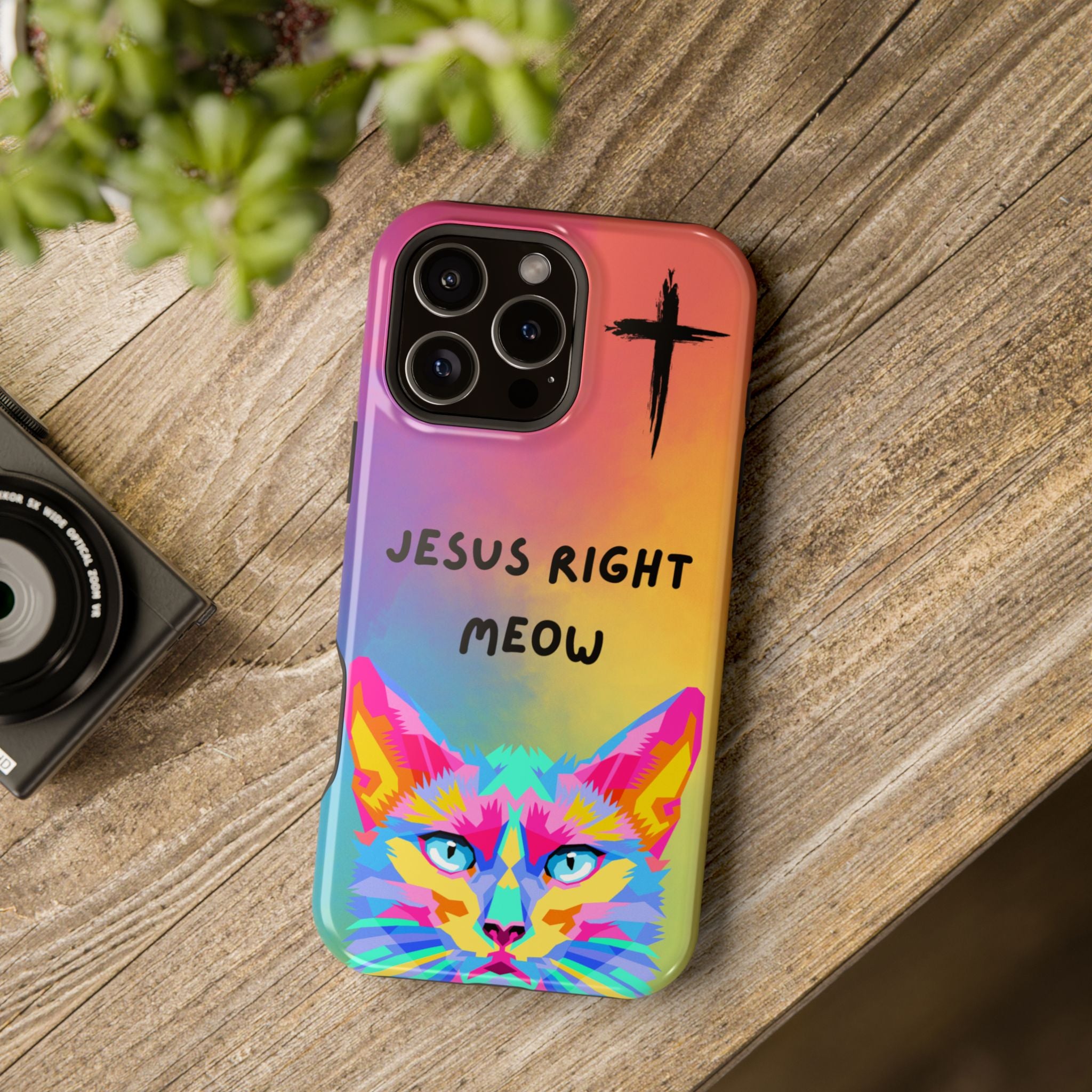 Jesus Right Meow Phone Case