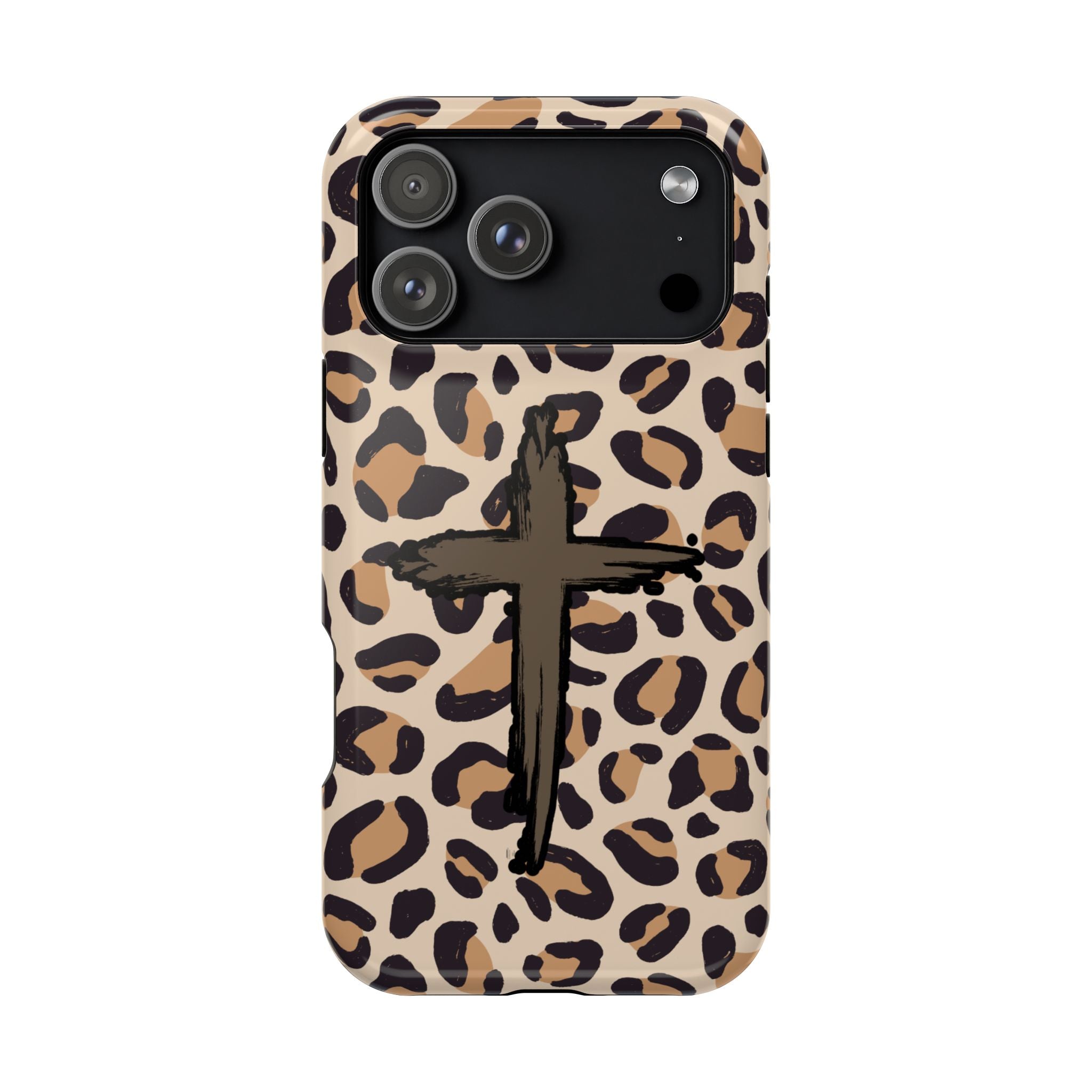 Rugged Cross Leopard Phone case