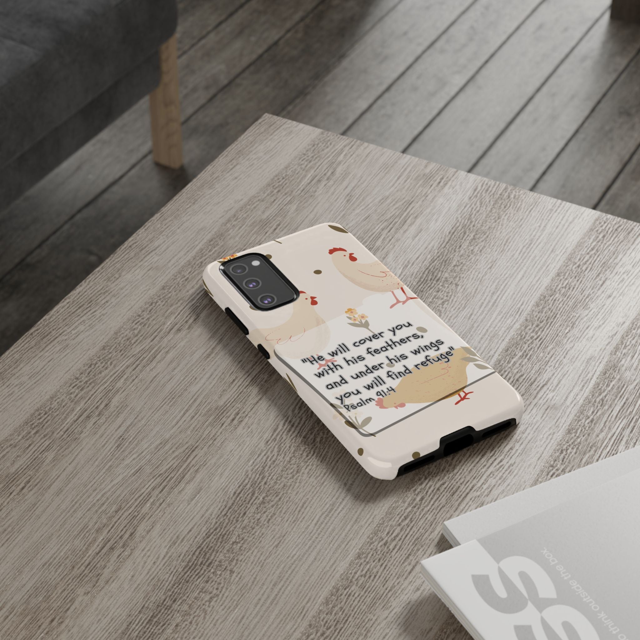 Psalm 91:4 Chicken Phone Case