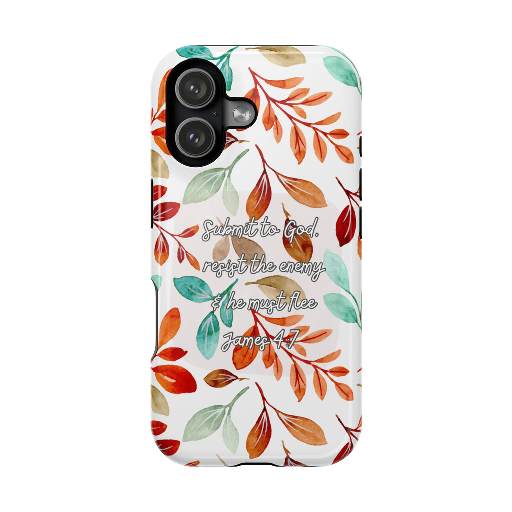 Submit to God Fall floral phone case