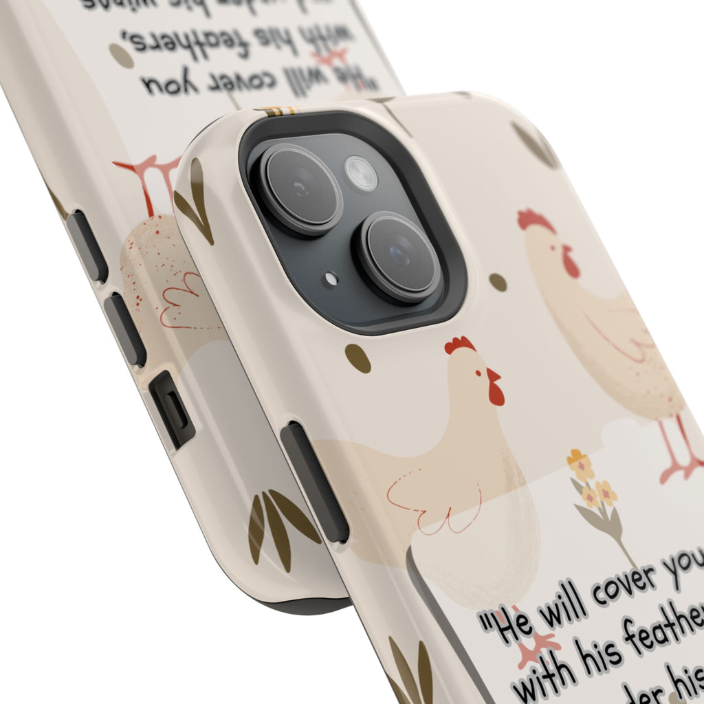 Psalm 91:4 Chicken Phone Case