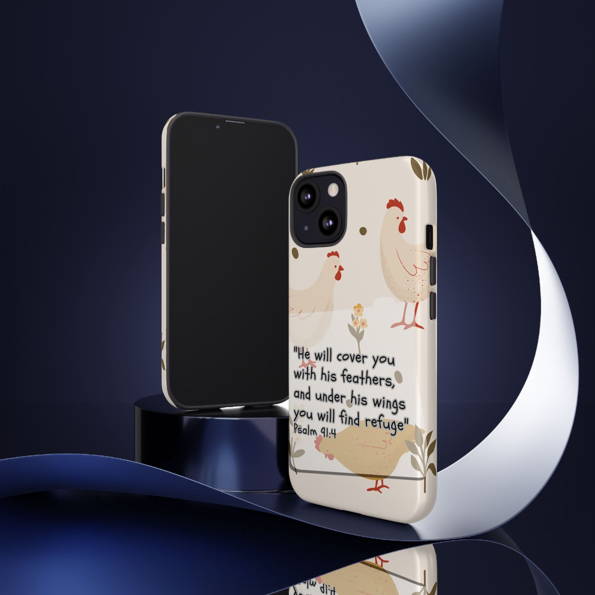 Psalm 91:4 Chicken Phone Case