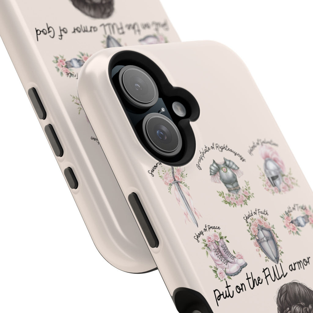 Armor of God (Dark haired woman) phone case