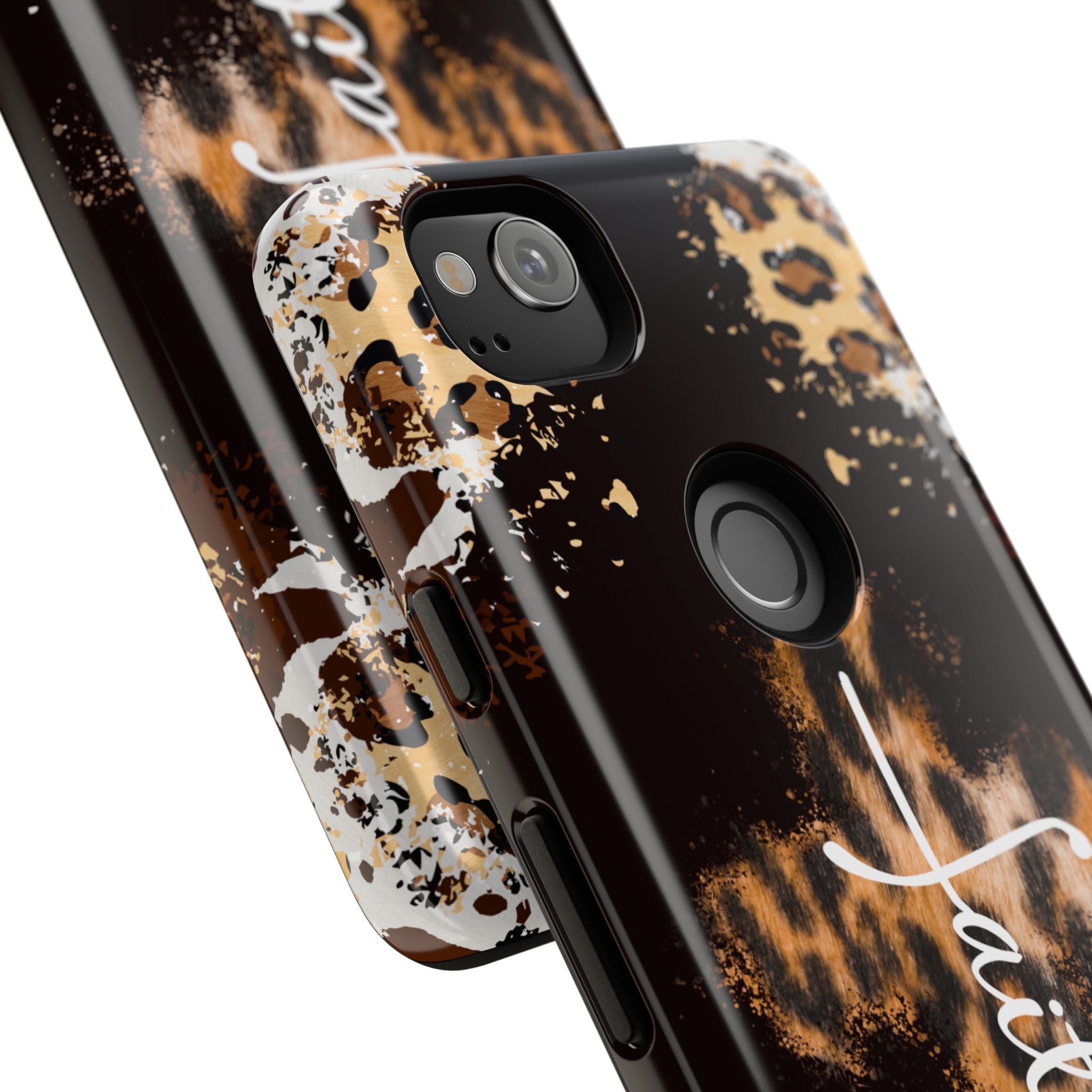 Faith Leopard Cross Non MagSafe Phone Case