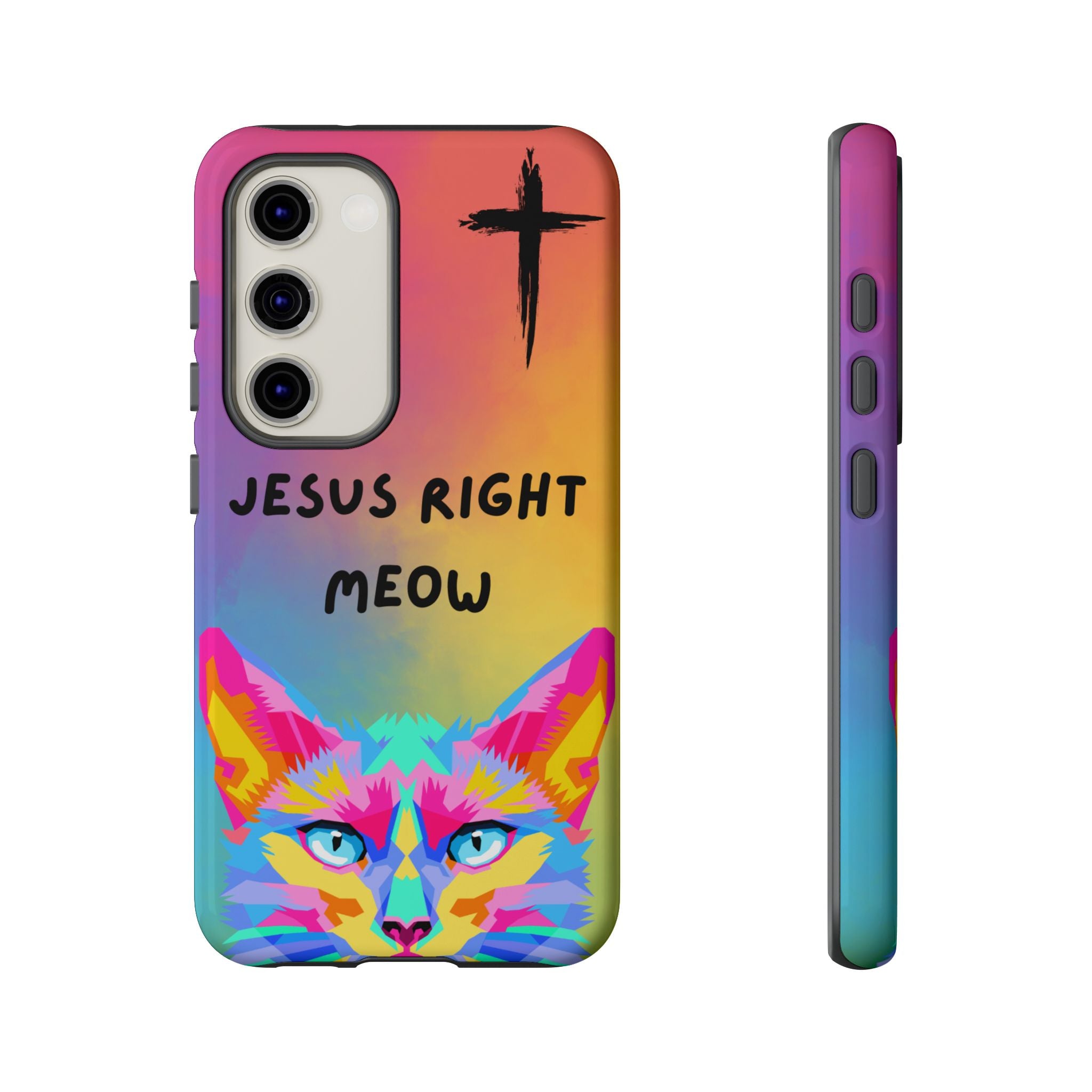 Jesus Right Meow Non MagSafe Phone Case