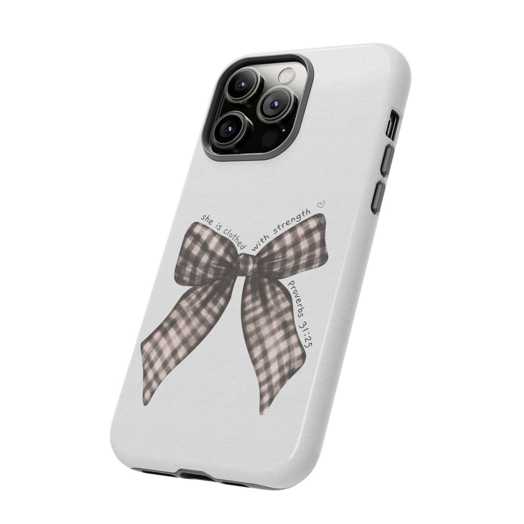 Proverbs 31 Rustic Bow Non MagSafe Phone Case