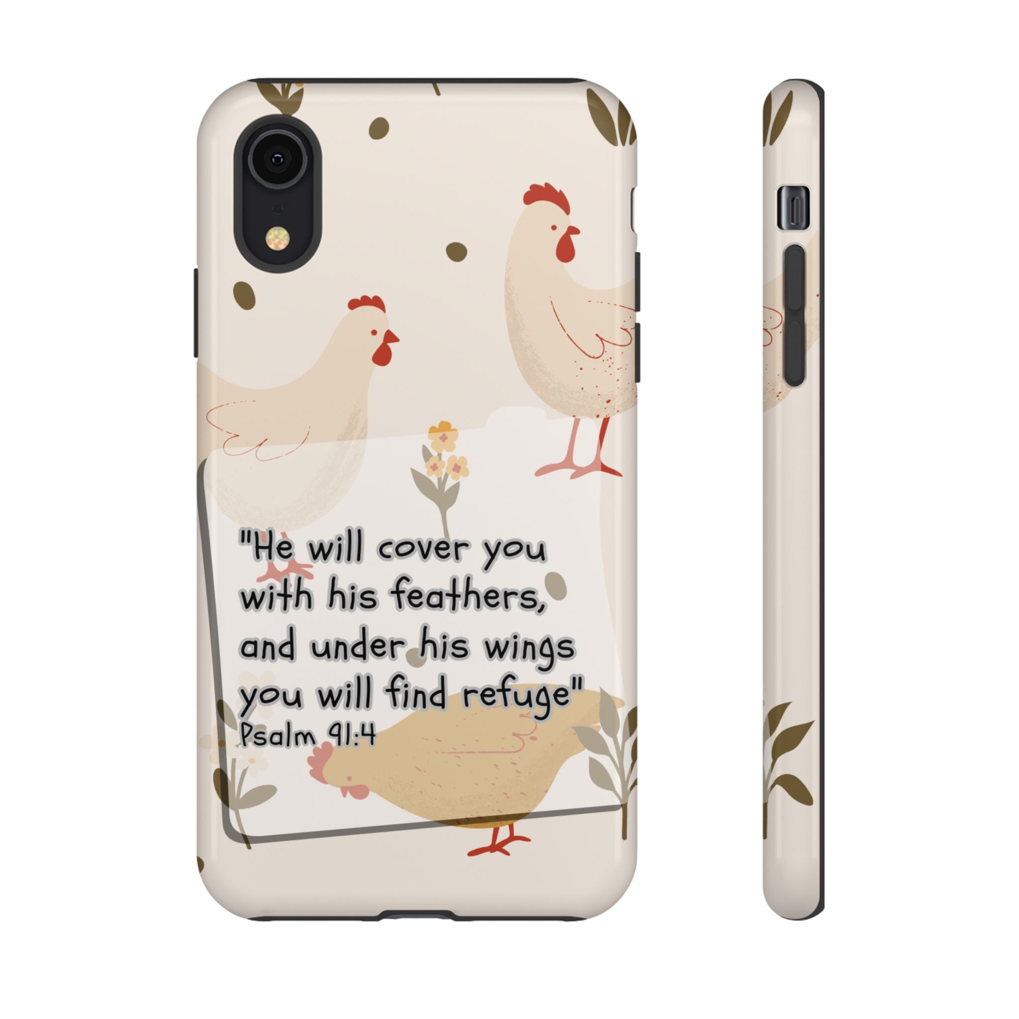 Psalm 91:4 Chicken Phone Case