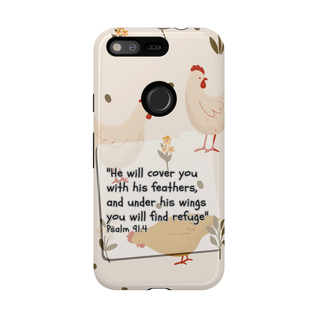 Psalm 91:4 Chicken Phone Case