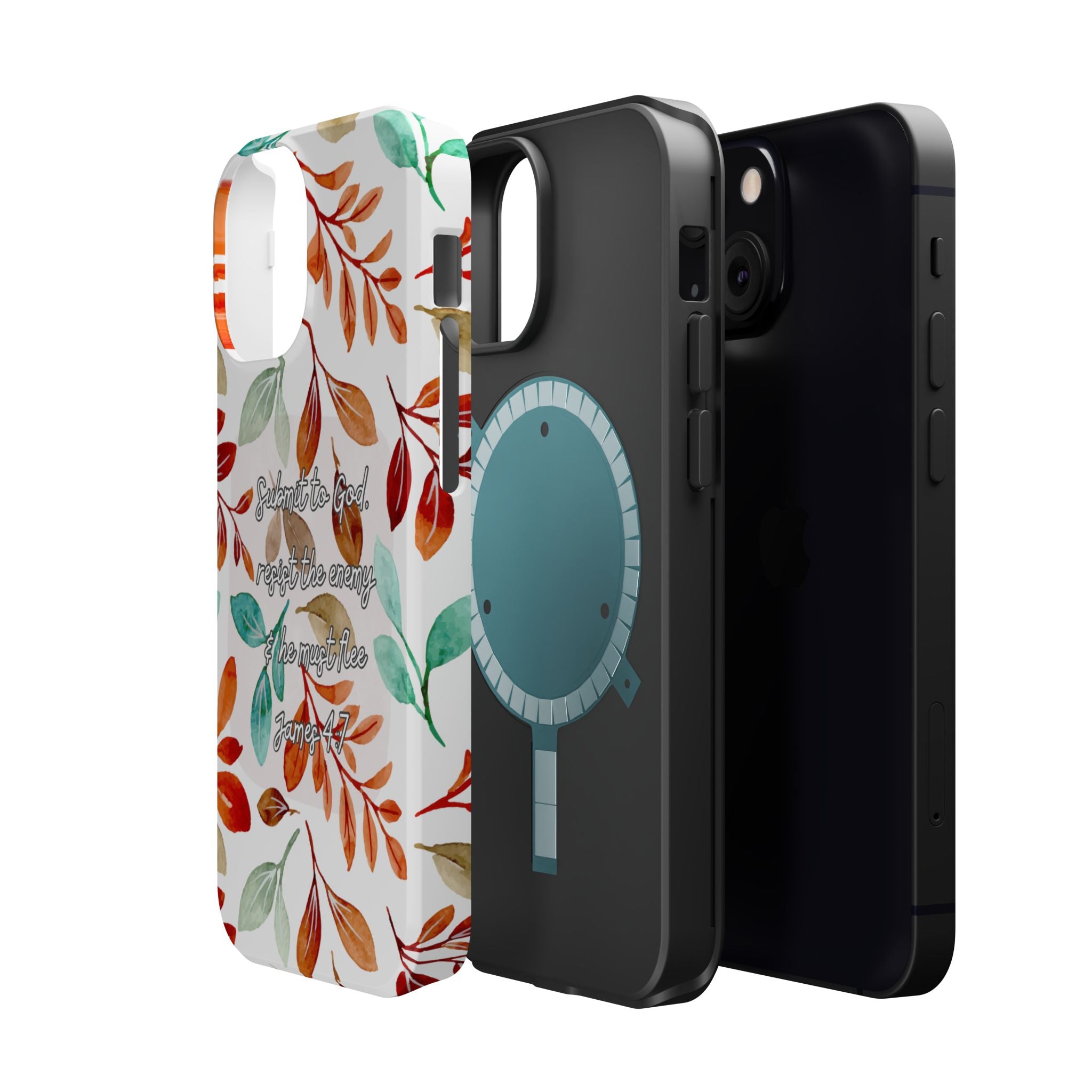 Submit to God Fall floral phone case