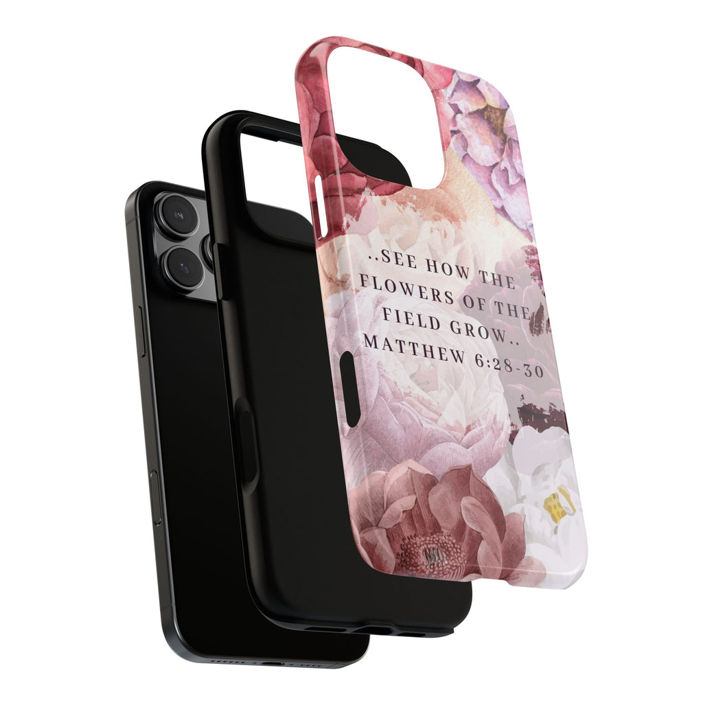 Matthew 6:28 Floral Samsung/Android Phone Case