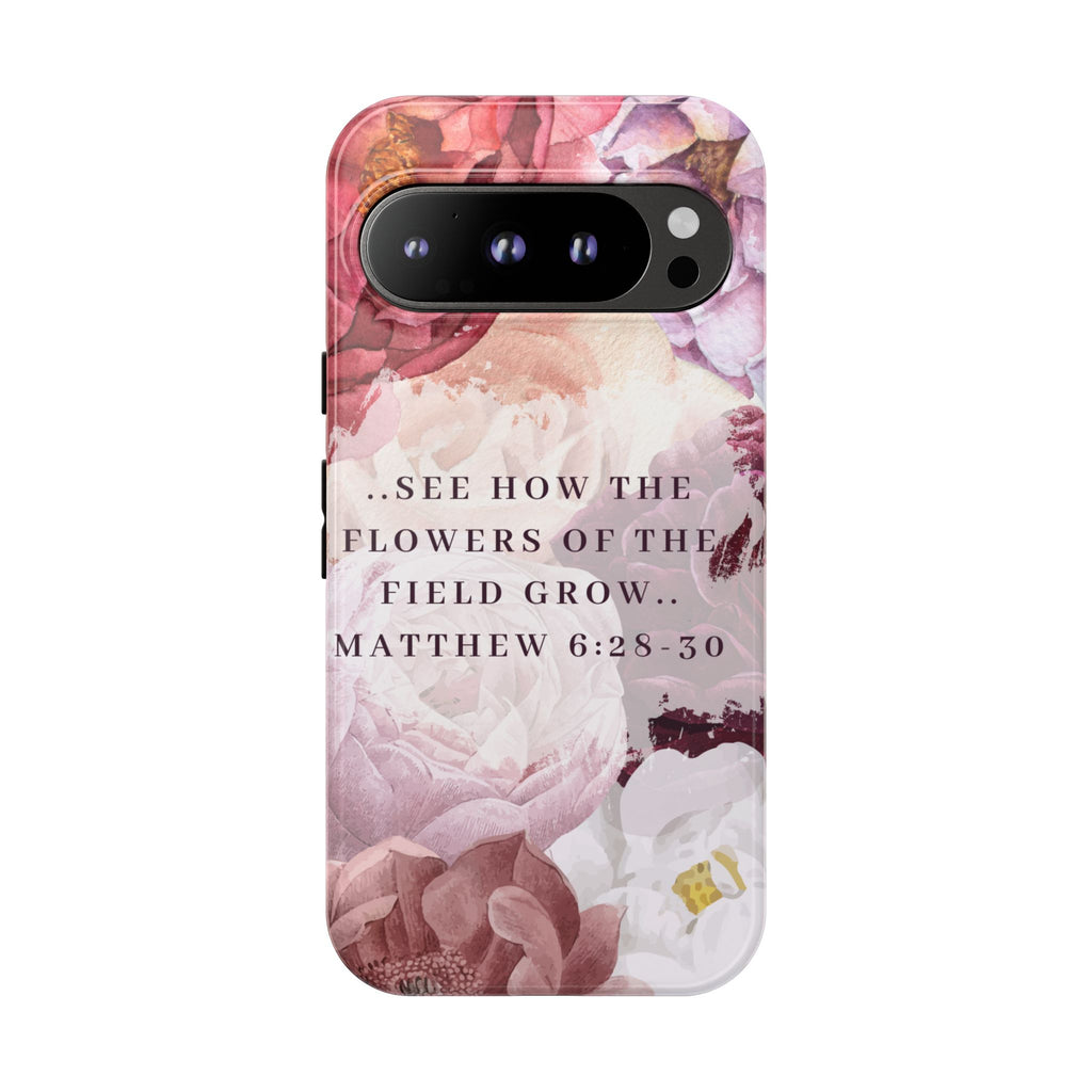 Matthew 6:28 Floral Samsung/Android Phone Case