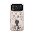 Armor of God (Dark haired woman) phone case