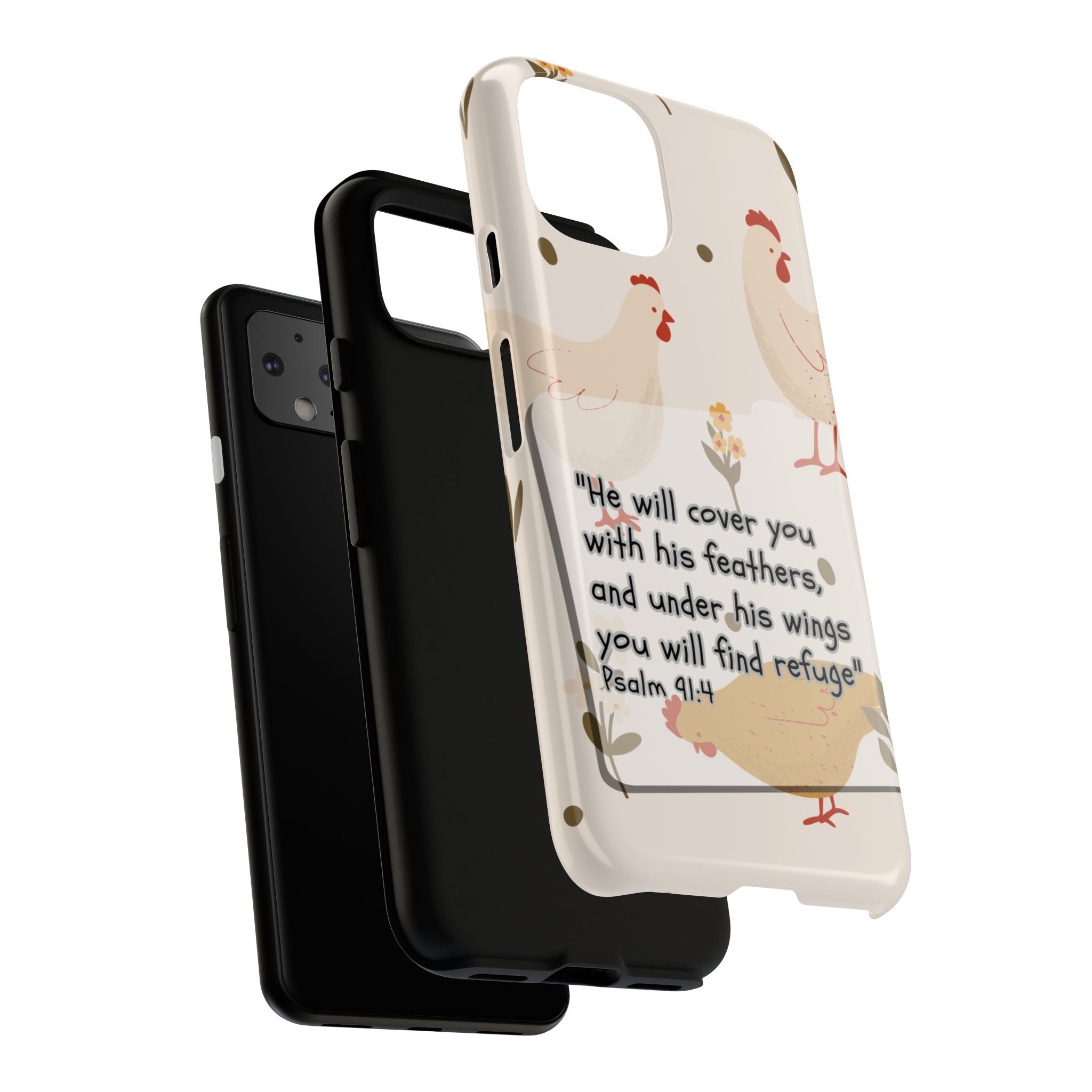 Psalm 91:4 Chicken Phone Case