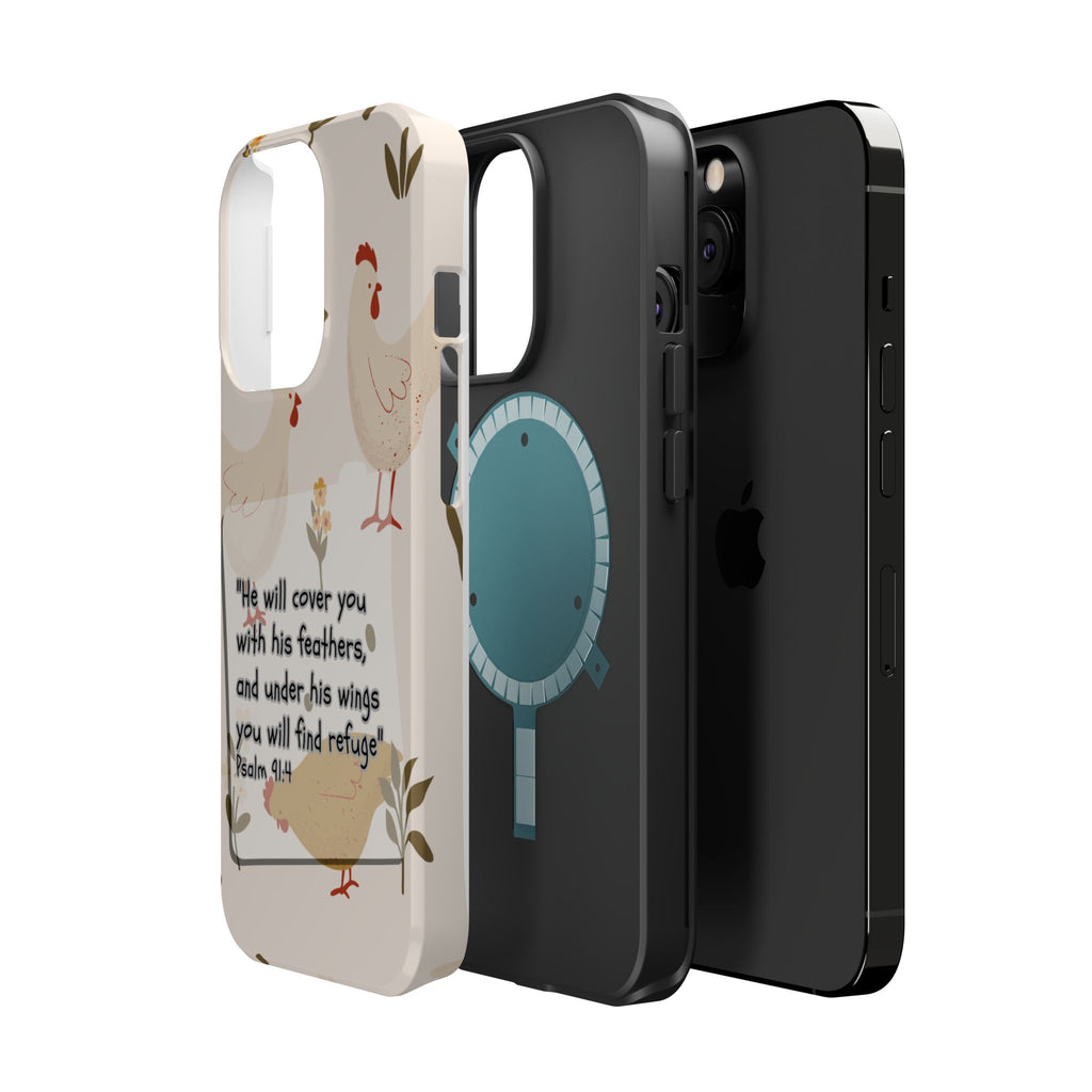 Psalm 91:4 Chicken Phone Case