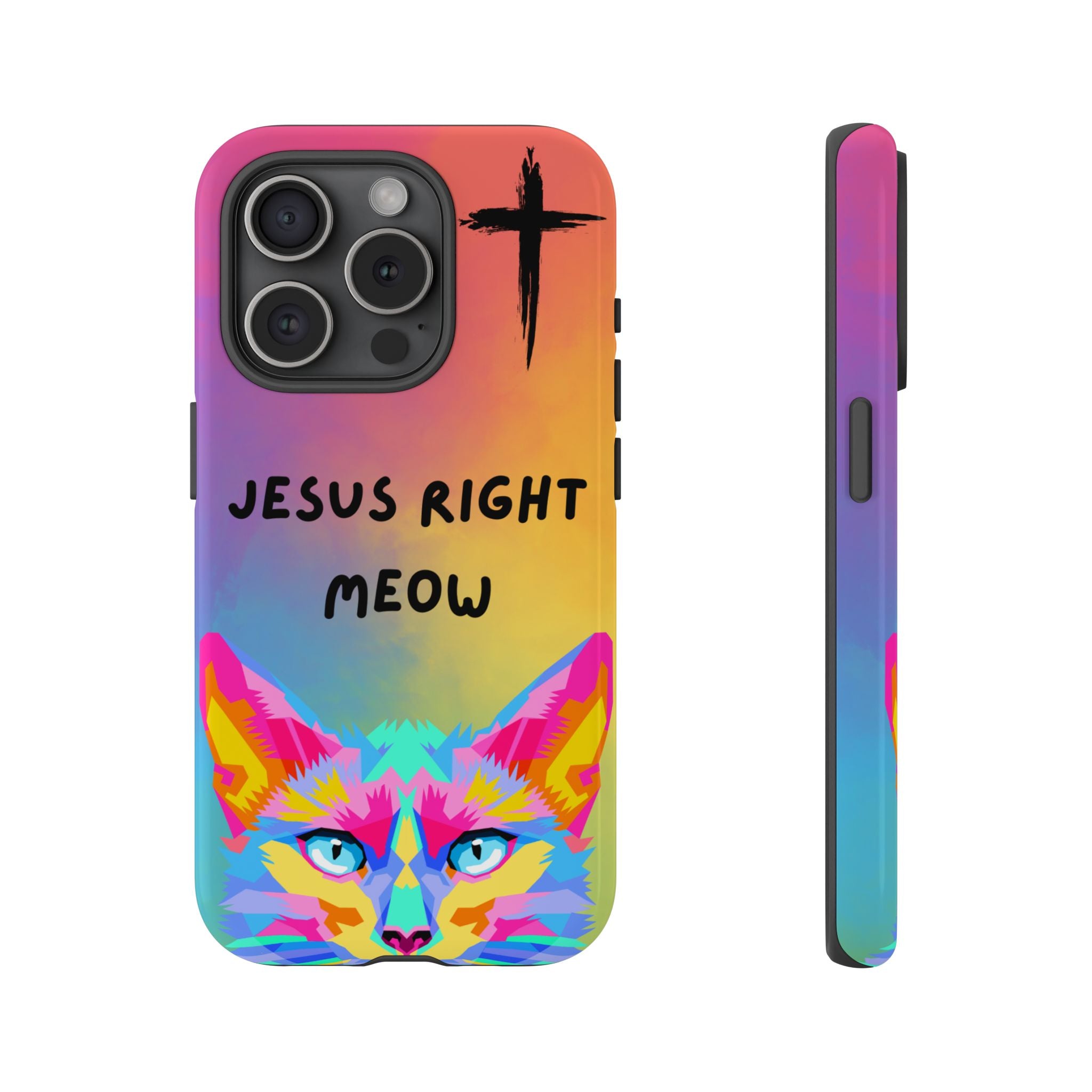 Jesus Right Meow Non MagSafe Phone Case