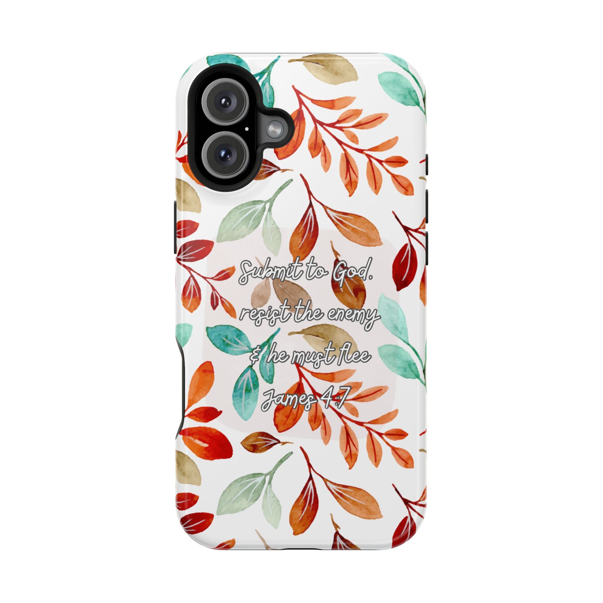 Submit to God Fall floral phone case