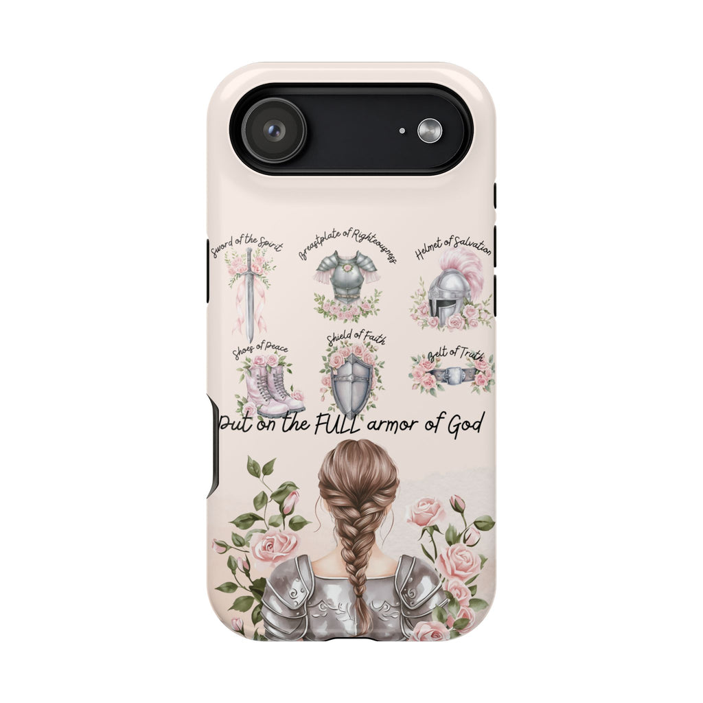 Armor of God (brown hair) phone case
