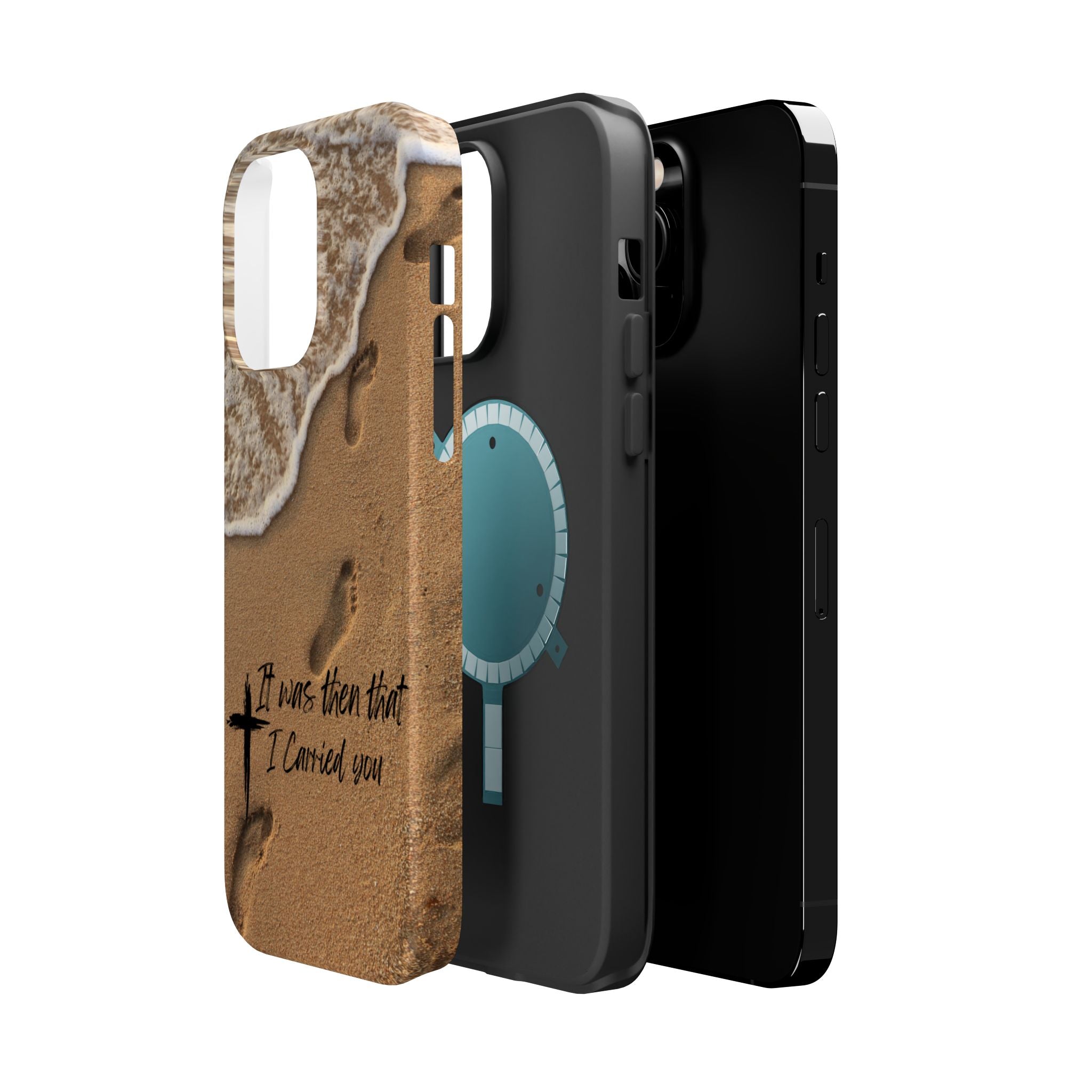 Footprints in the sand MagSafe Phone Case