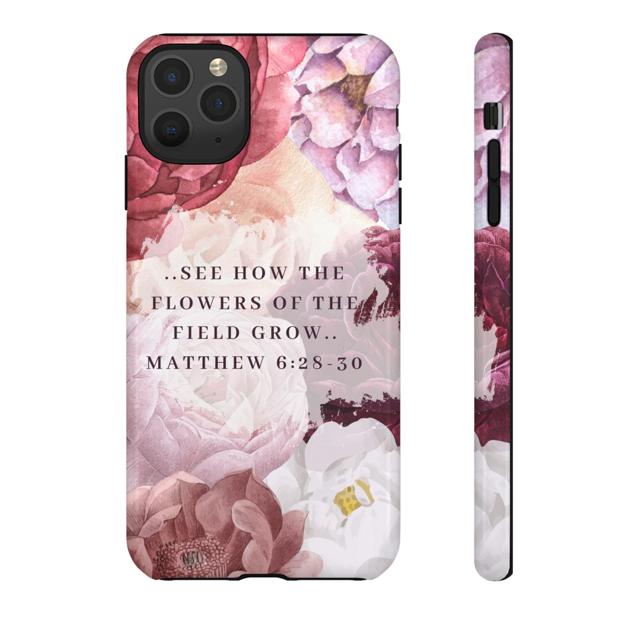Matthew 6:28 Floral Samsung/Android Phone Case