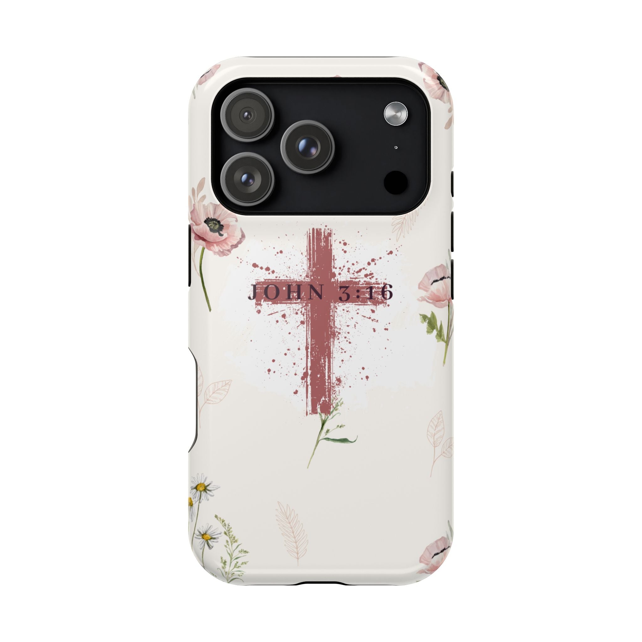 John 3:16 Floral Phone Case