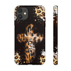 Faith Leopard Cross Non MagSafe Phone Case