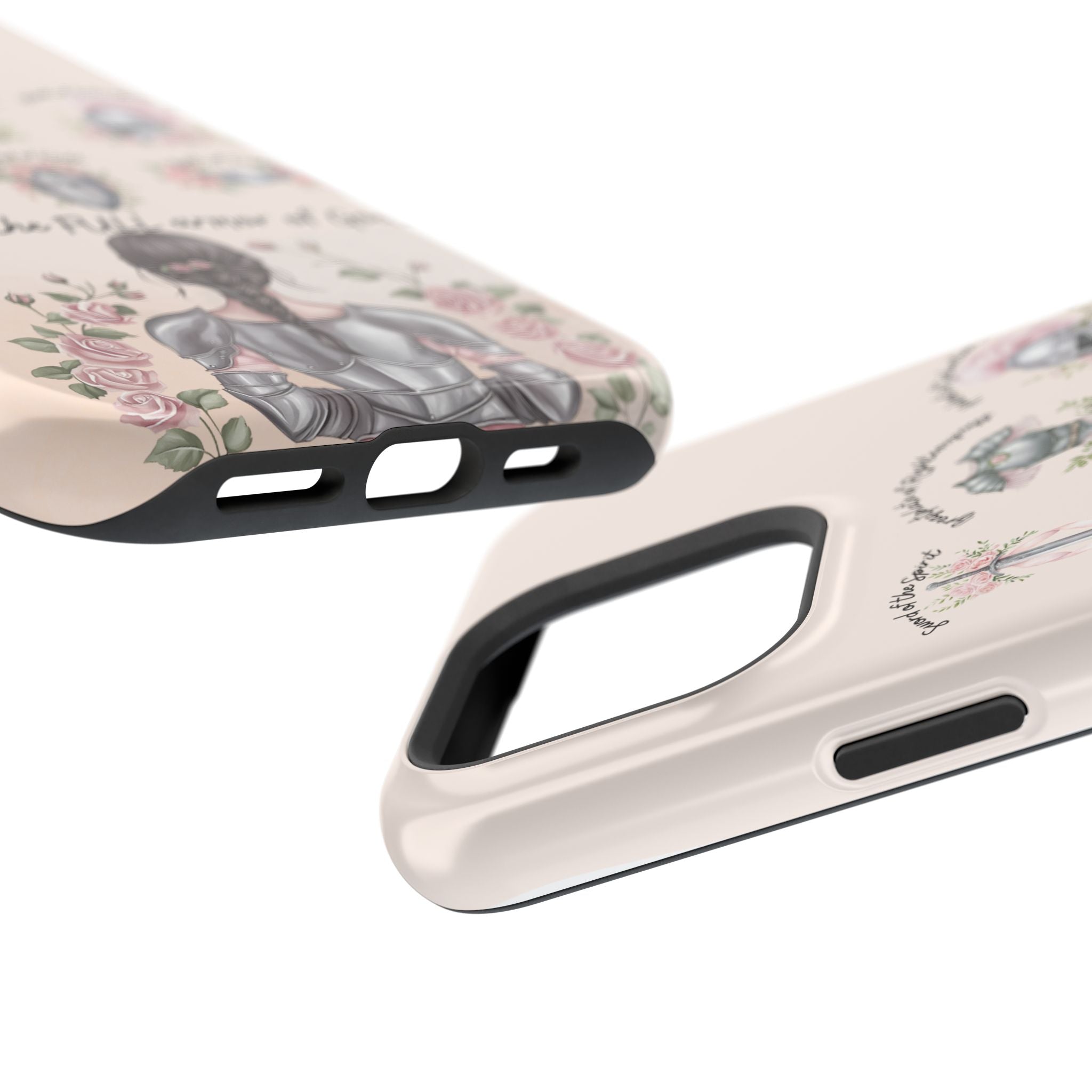 Armor of God Phone Case (dark hair, light skinned woman)