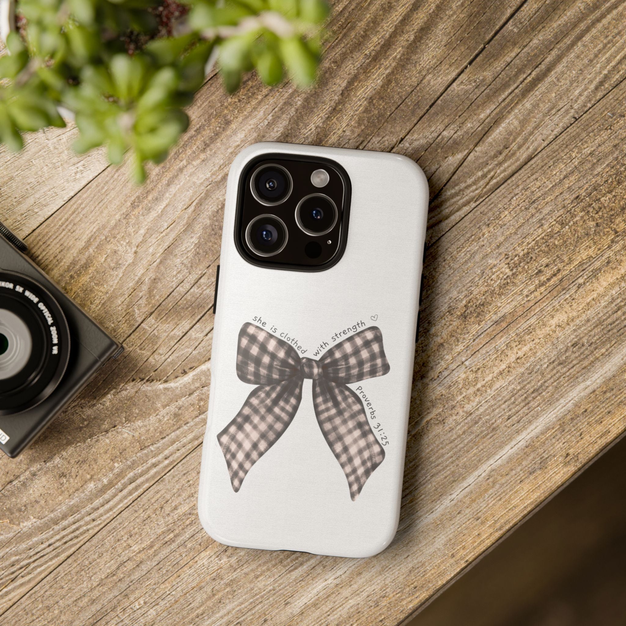 Proverbs 31 Rustic Bow Non MagSafe Phone Case