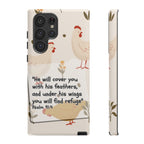 Psalm 91:4 Chicken Phone Case