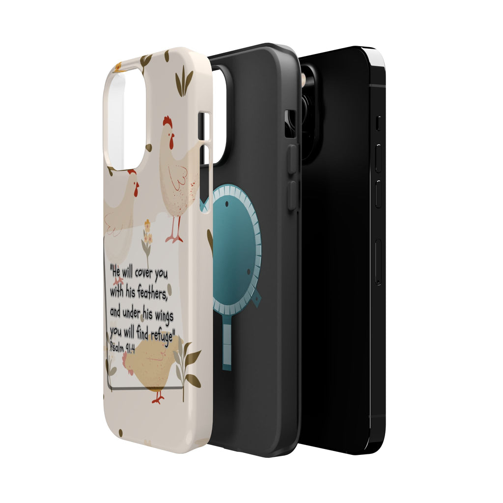 Psalm 91:4 Chicken Phone Case