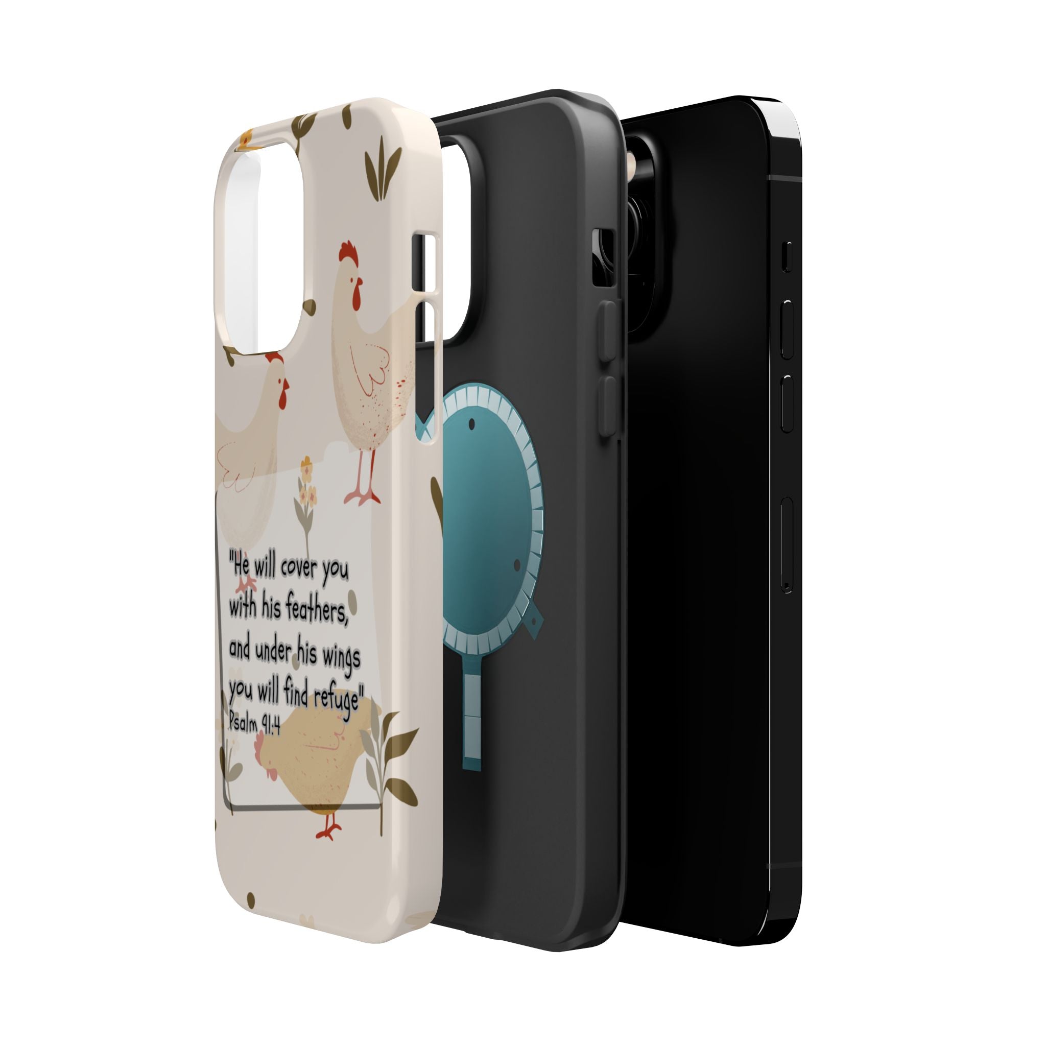 Psalm 91:4 Chicken Phone Case