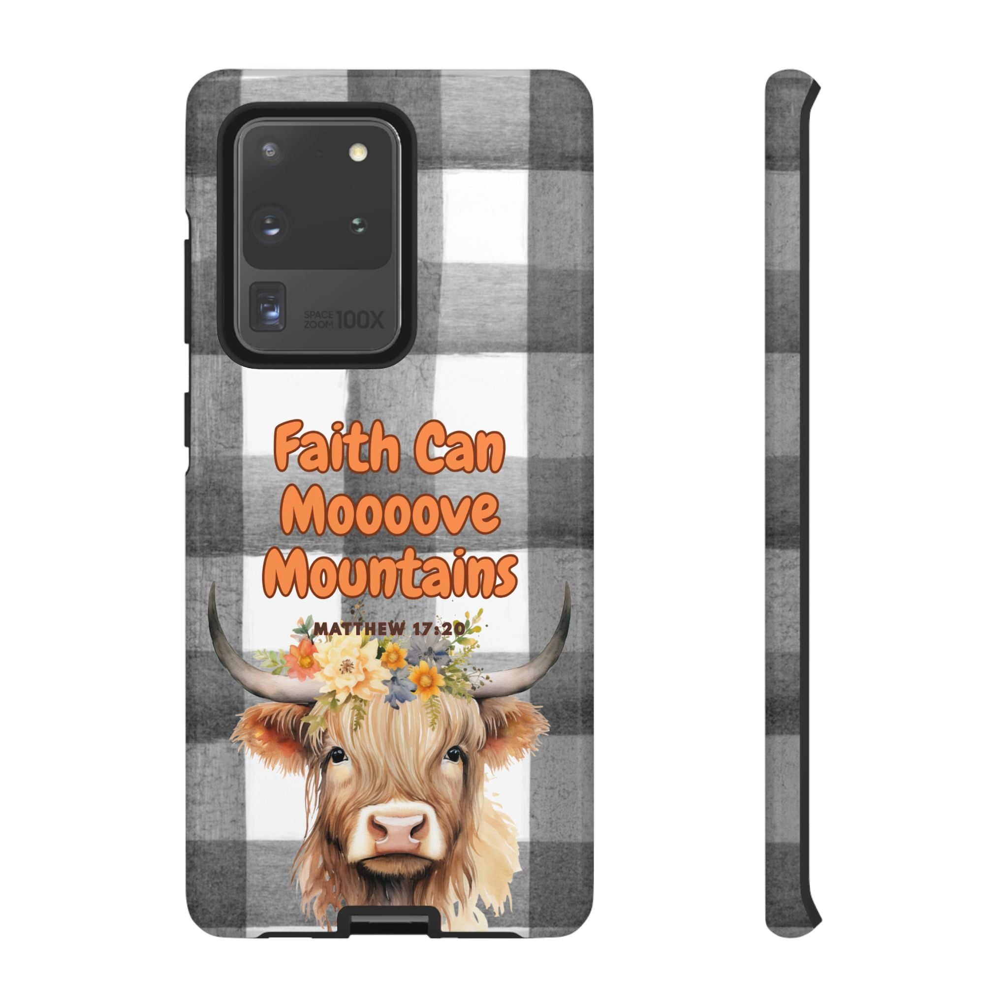 Faith Can Mooooove Mountains Phone Case