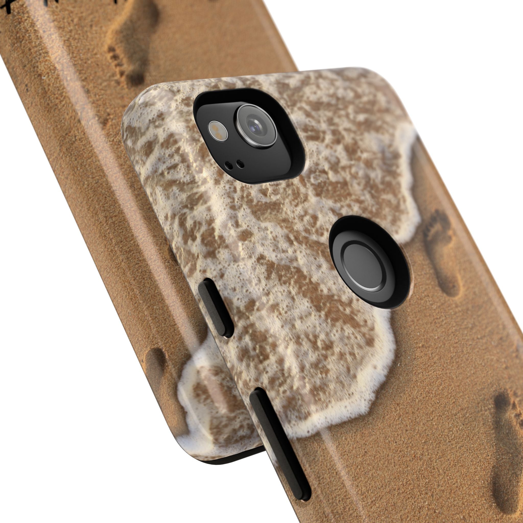 Footprints in the sand phone case
