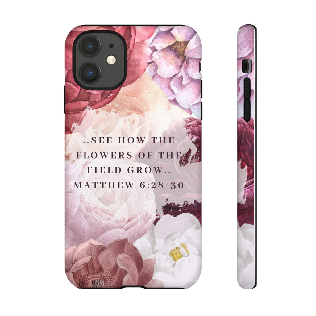 Matthew 6:28 Floral Samsung/Android Phone Case