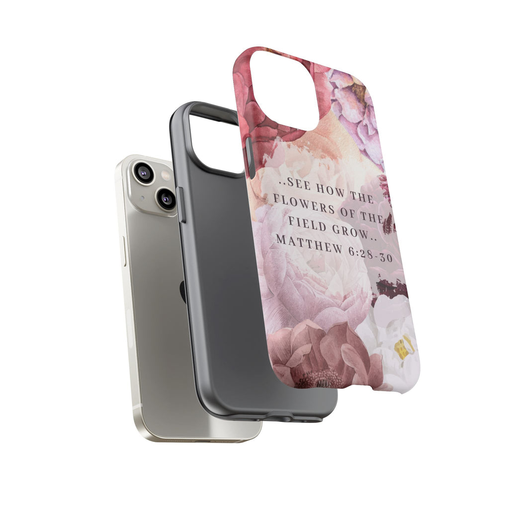 Matthew 6:28 Floral Samsung/Android Phone Case