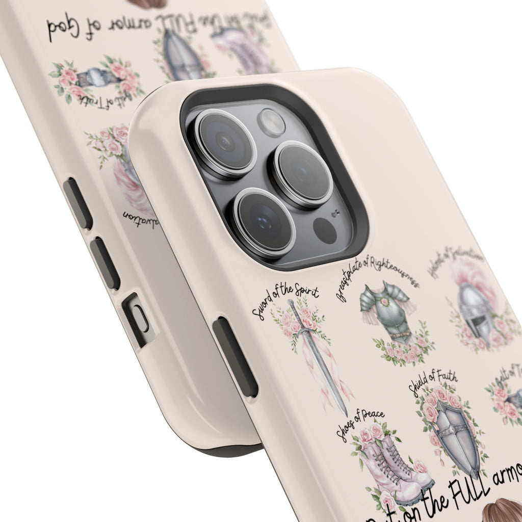 Armor of God (brown hair) phone case